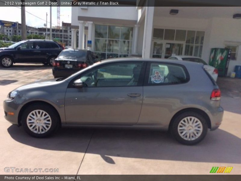 United Gray Metallic / Titan Black 2012 Volkswagen Golf 2 Door