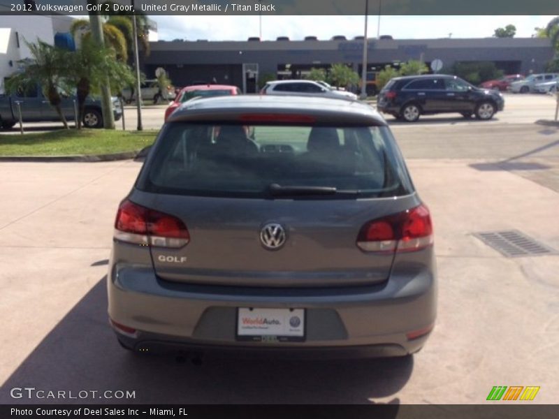 United Gray Metallic / Titan Black 2012 Volkswagen Golf 2 Door