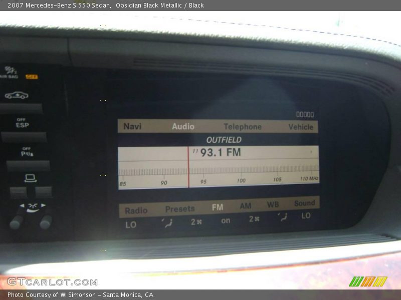 Obsidian Black Metallic / Black 2007 Mercedes-Benz S 550 Sedan