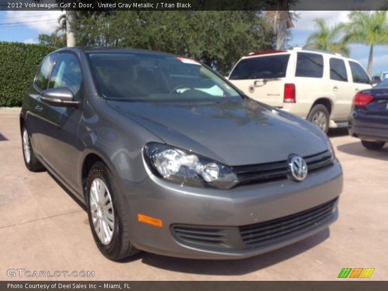 United Gray Metallic / Titan Black 2012 Volkswagen Golf 2 Door