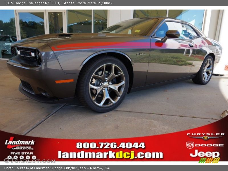 Granite Crystal Metallic / Black 2015 Dodge Challenger R/T Plus