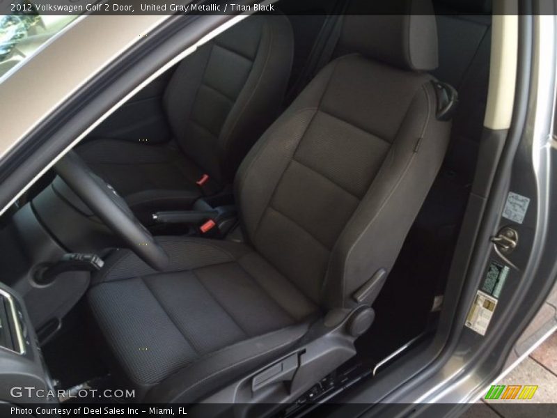 United Gray Metallic / Titan Black 2012 Volkswagen Golf 2 Door