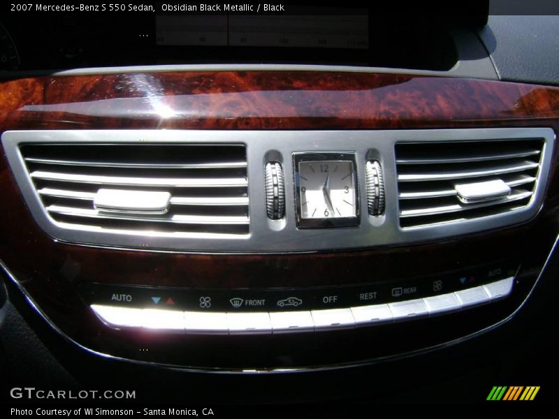 Obsidian Black Metallic / Black 2007 Mercedes-Benz S 550 Sedan