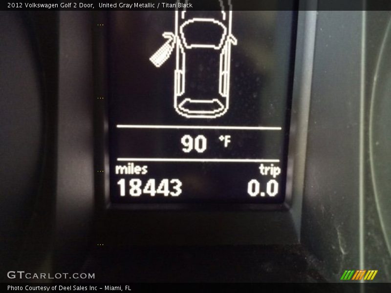 United Gray Metallic / Titan Black 2012 Volkswagen Golf 2 Door