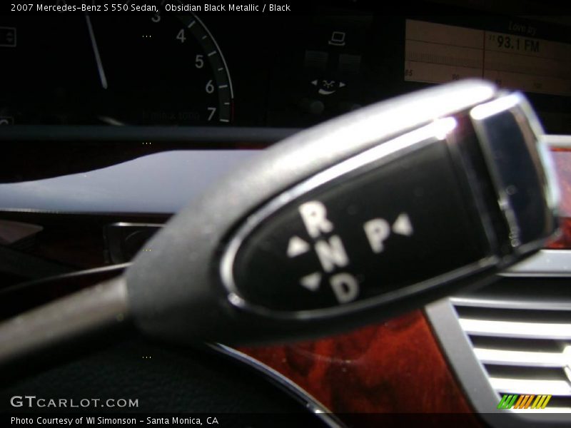 Obsidian Black Metallic / Black 2007 Mercedes-Benz S 550 Sedan