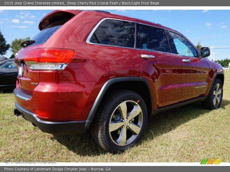 Deep Cherry Red Crystal Pearl / Black/Light Frost Beige 2015 Jeep Grand Cherokee Limited