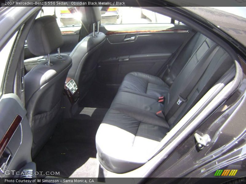 Obsidian Black Metallic / Black 2007 Mercedes-Benz S 550 Sedan