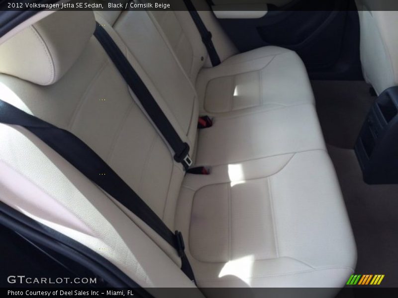Black / Cornsilk Beige 2012 Volkswagen Jetta SE Sedan