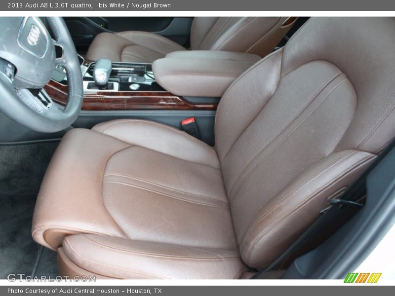 Ibis White / Nougat Brown 2013 Audi A8 L 3.0T quattro