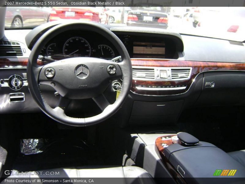 Obsidian Black Metallic / Black 2007 Mercedes-Benz S 550 Sedan