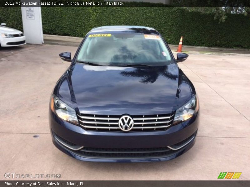 Night Blue Metallic / Titan Black 2012 Volkswagen Passat TDI SE