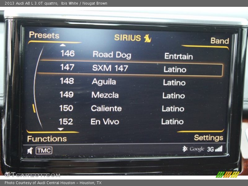 Ibis White / Nougat Brown 2013 Audi A8 L 3.0T quattro