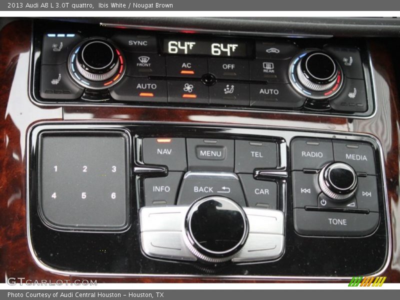 Ibis White / Nougat Brown 2013 Audi A8 L 3.0T quattro