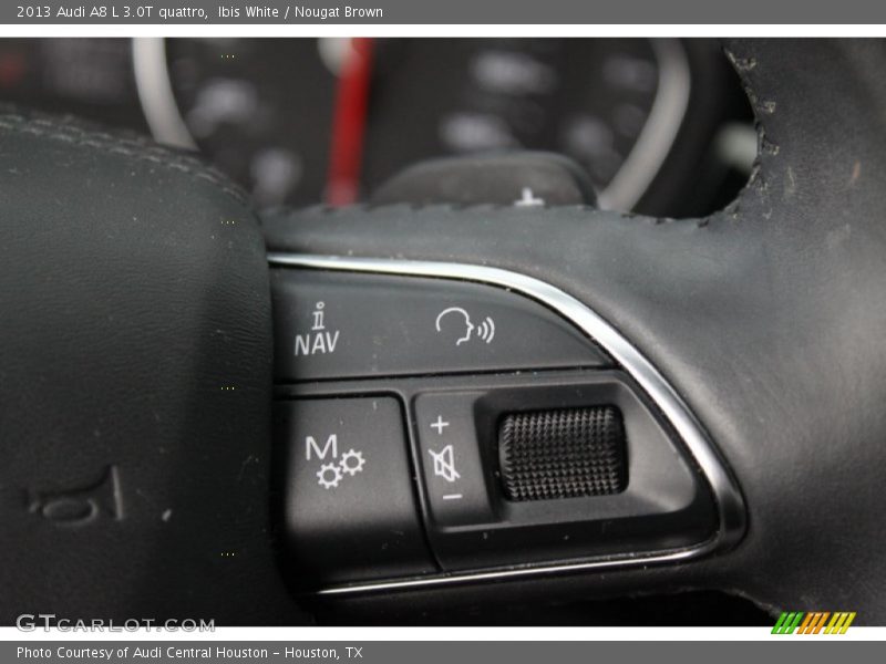 Ibis White / Nougat Brown 2013 Audi A8 L 3.0T quattro