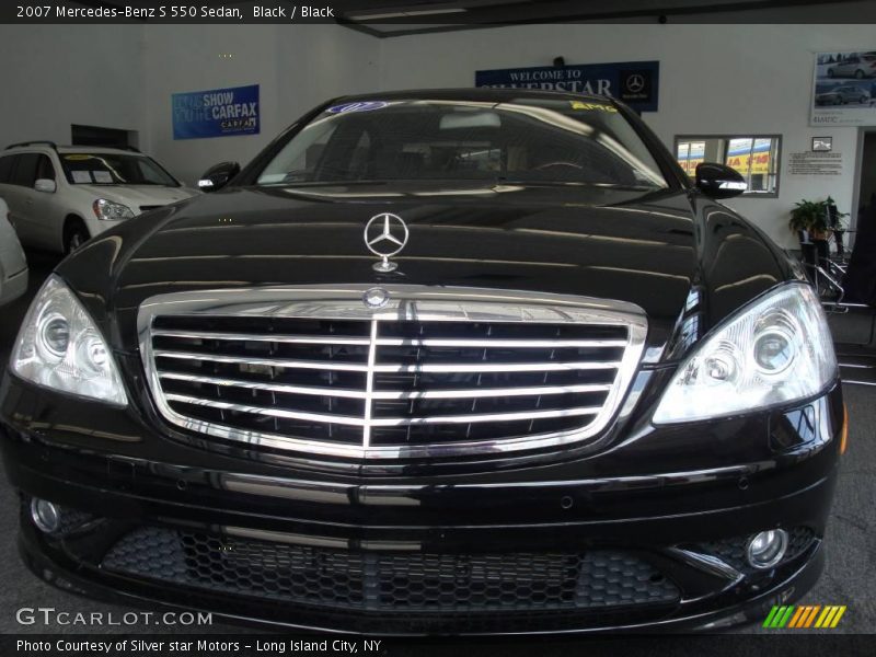 Black / Black 2007 Mercedes-Benz S 550 Sedan