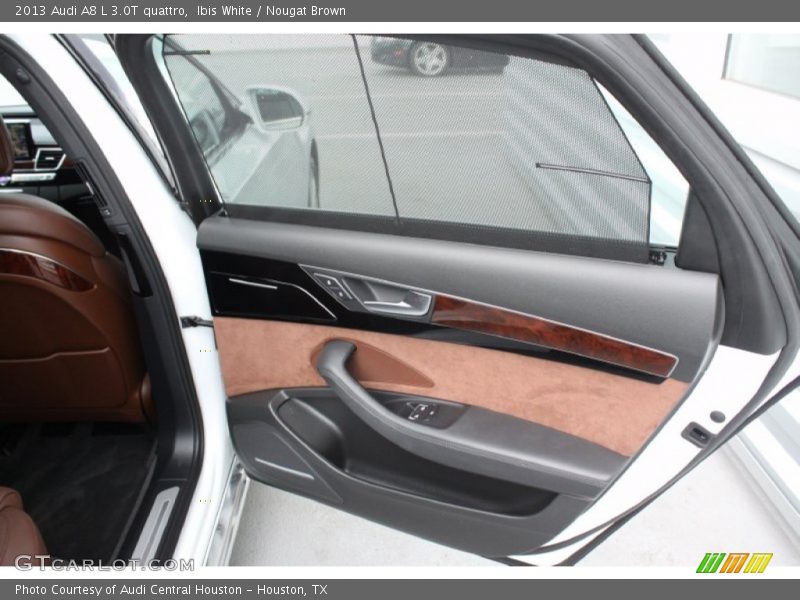 Ibis White / Nougat Brown 2013 Audi A8 L 3.0T quattro