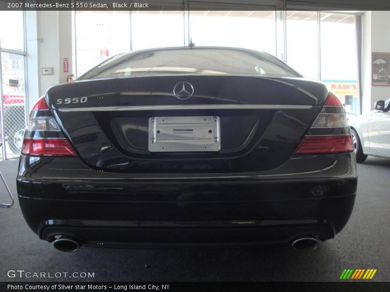 Black / Black 2007 Mercedes-Benz S 550 Sedan
