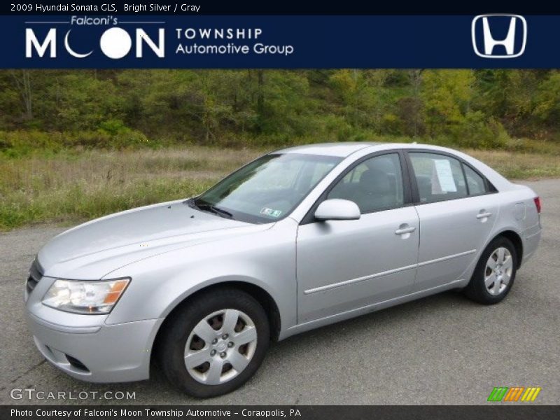 Bright Silver / Gray 2009 Hyundai Sonata GLS