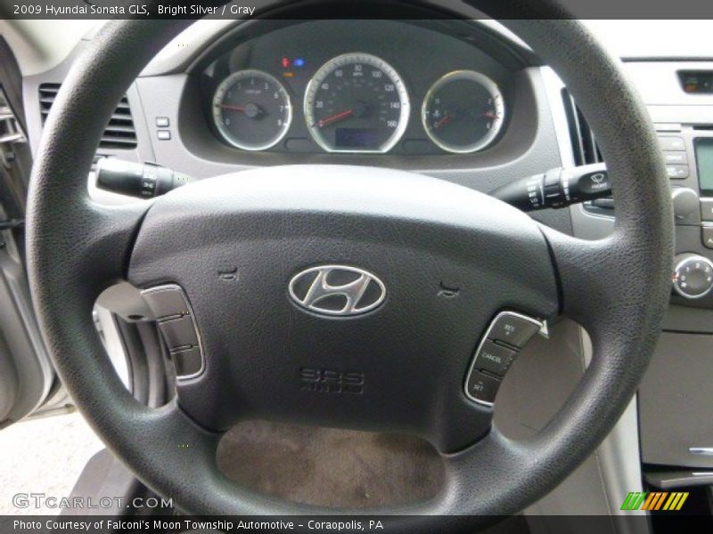 Bright Silver / Gray 2009 Hyundai Sonata GLS