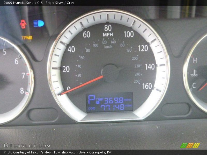 Bright Silver / Gray 2009 Hyundai Sonata GLS