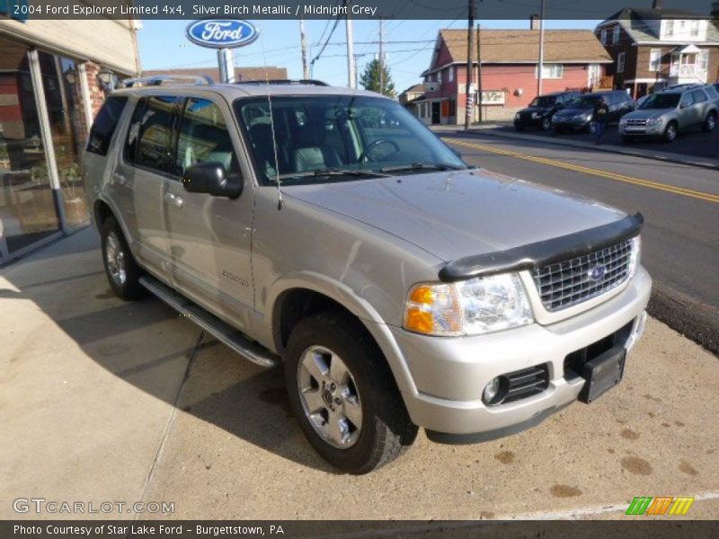 Silver Birch Metallic / Midnight Grey 2004 Ford Explorer Limited 4x4