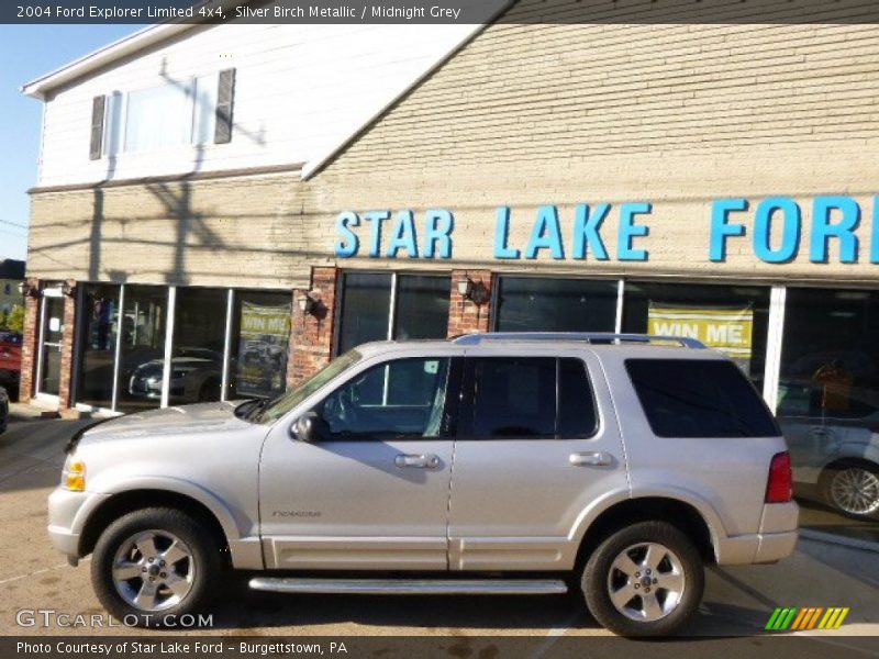 Silver Birch Metallic / Midnight Grey 2004 Ford Explorer Limited 4x4