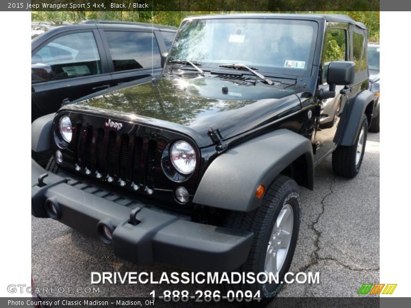 Black / Black 2015 Jeep Wrangler Sport S 4x4