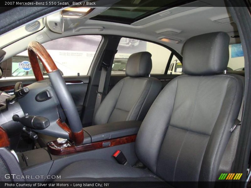 Black / Black 2007 Mercedes-Benz S 550 Sedan