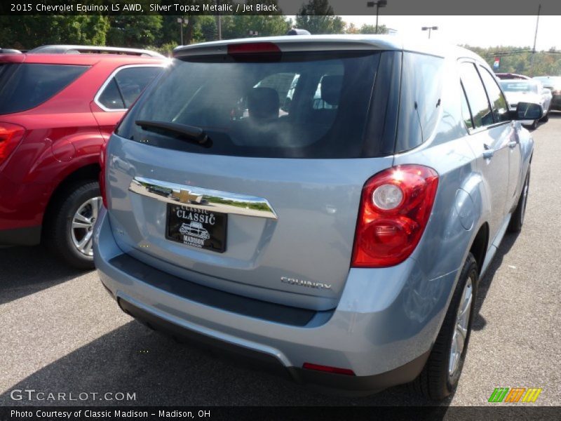 Silver Topaz Metallic / Jet Black 2015 Chevrolet Equinox LS AWD