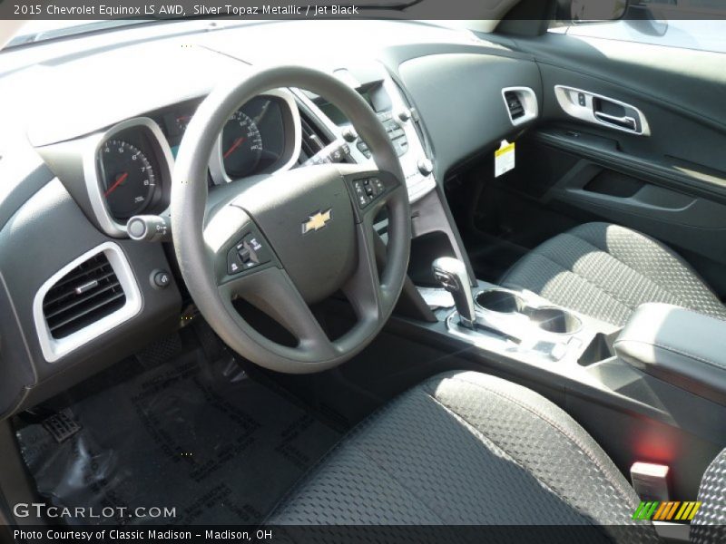Silver Topaz Metallic / Jet Black 2015 Chevrolet Equinox LS AWD
