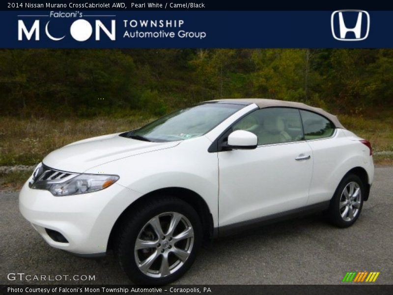 Pearl White / Camel/Black 2014 Nissan Murano CrossCabriolet AWD