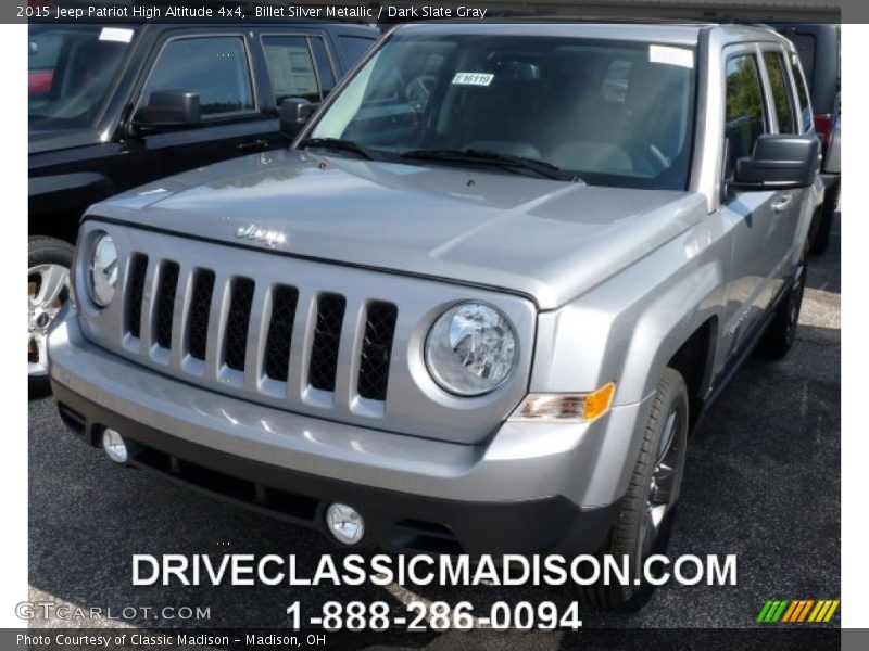 Billet Silver Metallic / Dark Slate Gray 2015 Jeep Patriot High Altitude 4x4