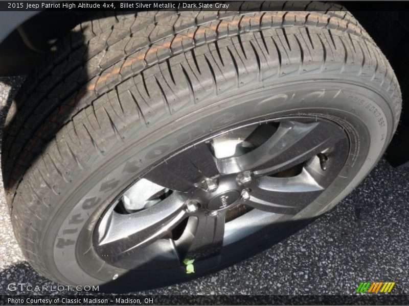 Billet Silver Metallic / Dark Slate Gray 2015 Jeep Patriot High Altitude 4x4