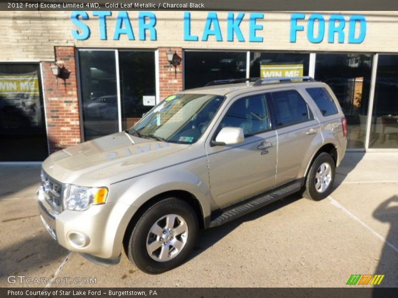 Gold Leaf Metallic / Charcoal Black 2012 Ford Escape Limited 4WD