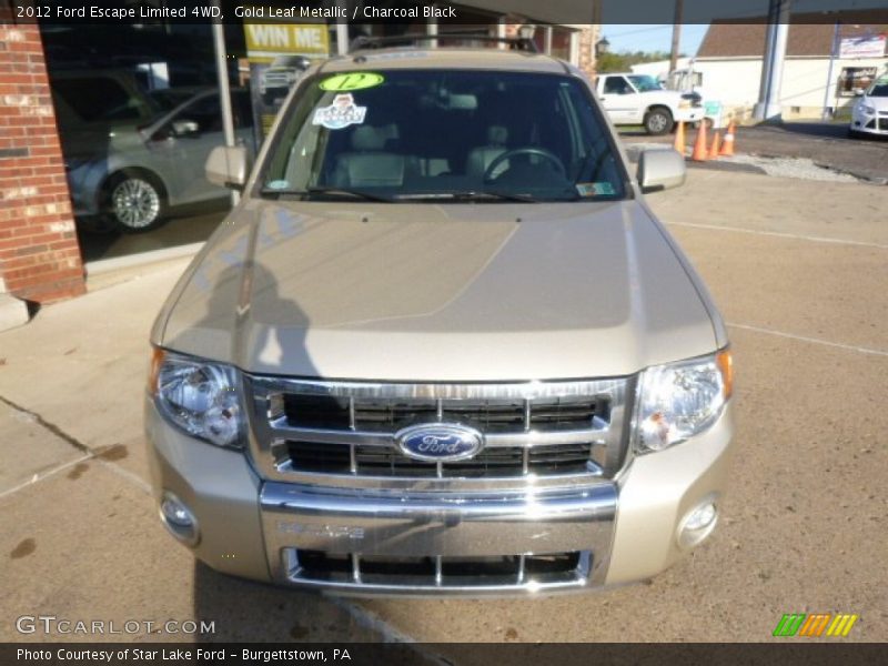 Gold Leaf Metallic / Charcoal Black 2012 Ford Escape Limited 4WD