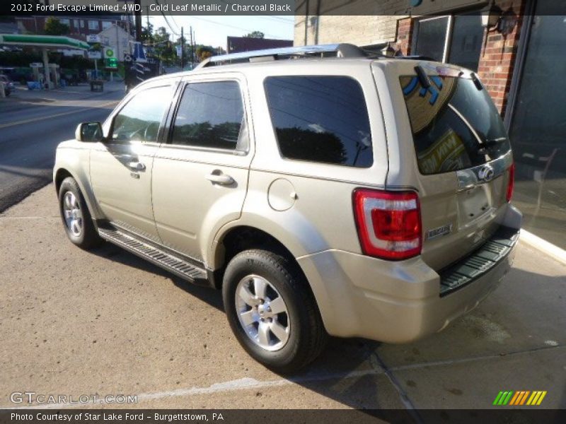 Gold Leaf Metallic / Charcoal Black 2012 Ford Escape Limited 4WD