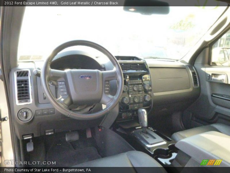 Gold Leaf Metallic / Charcoal Black 2012 Ford Escape Limited 4WD