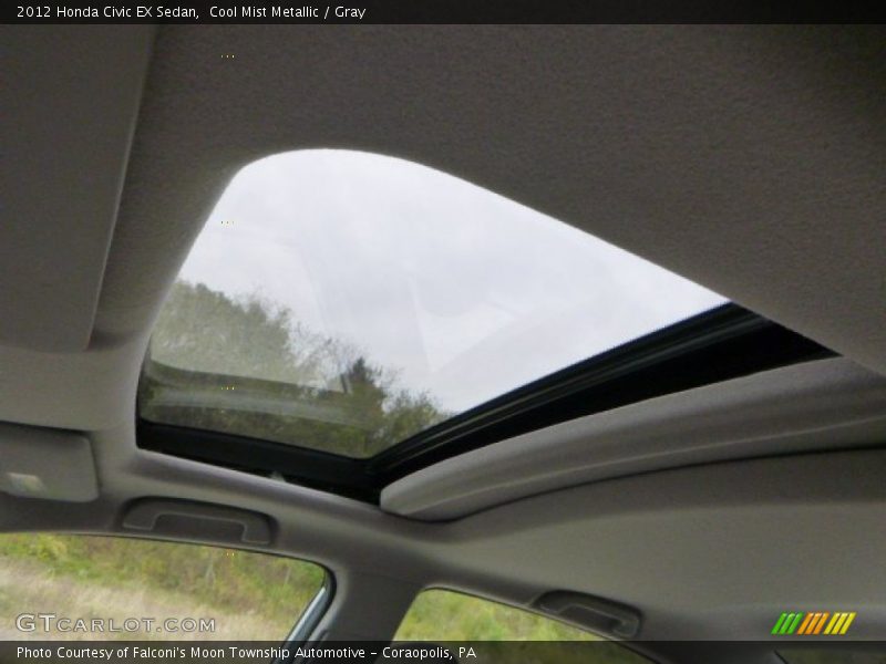 Cool Mist Metallic / Gray 2012 Honda Civic EX Sedan