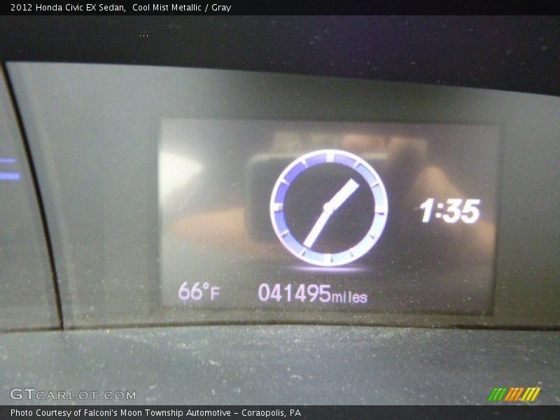 Cool Mist Metallic / Gray 2012 Honda Civic EX Sedan