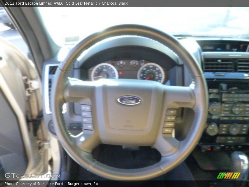 Gold Leaf Metallic / Charcoal Black 2012 Ford Escape Limited 4WD