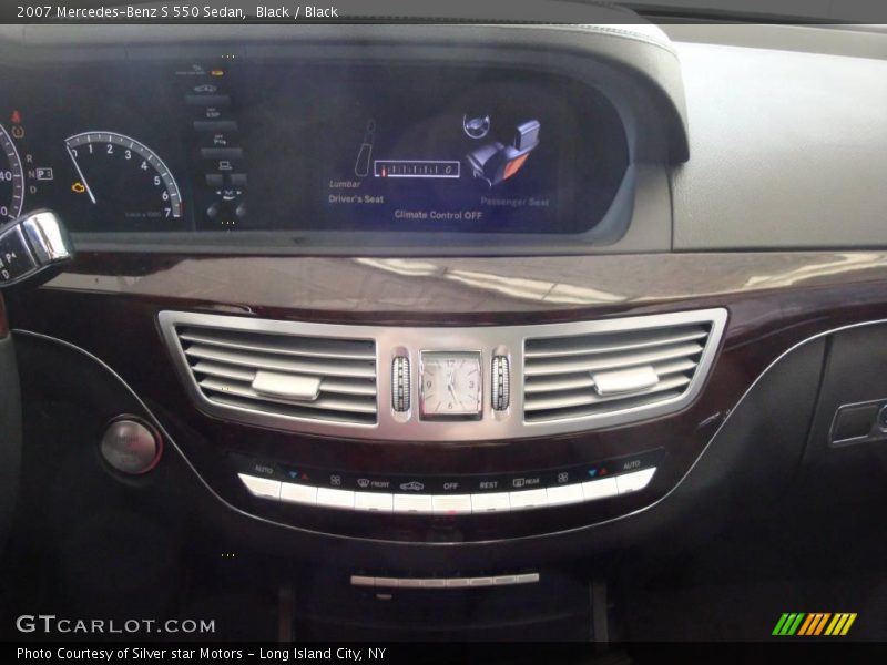 Black / Black 2007 Mercedes-Benz S 550 Sedan