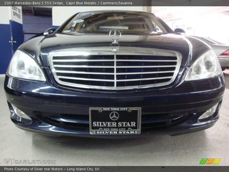 Capri Blue Metallic / Cashmere/Savanna 2007 Mercedes-Benz S 550 Sedan