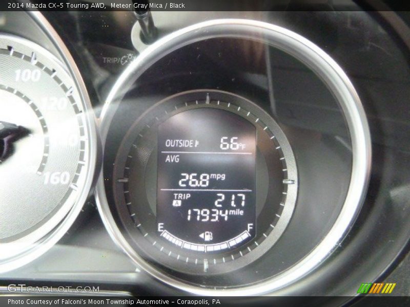 Meteor Gray Mica / Black 2014 Mazda CX-5 Touring AWD
