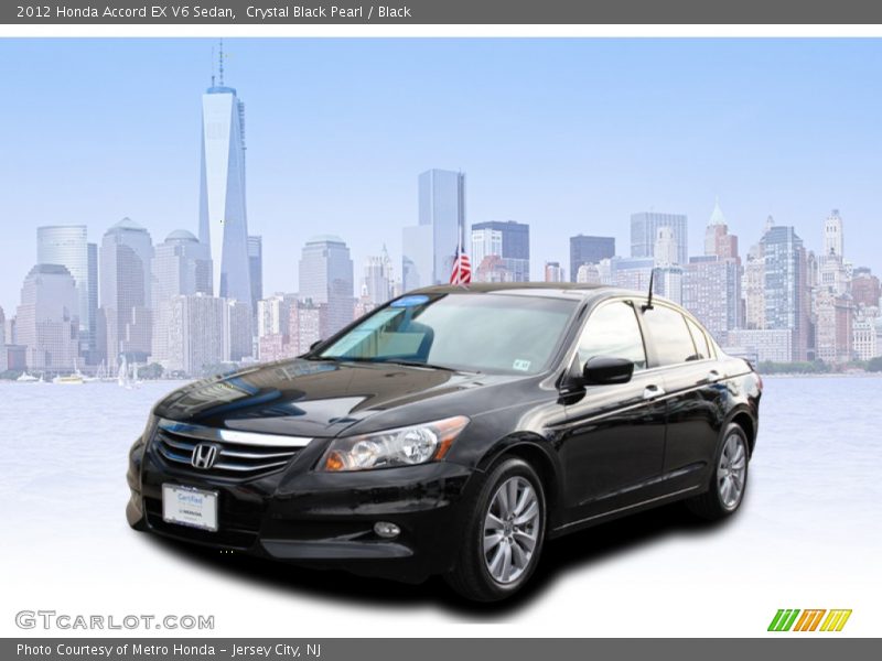 Crystal Black Pearl / Black 2012 Honda Accord EX V6 Sedan