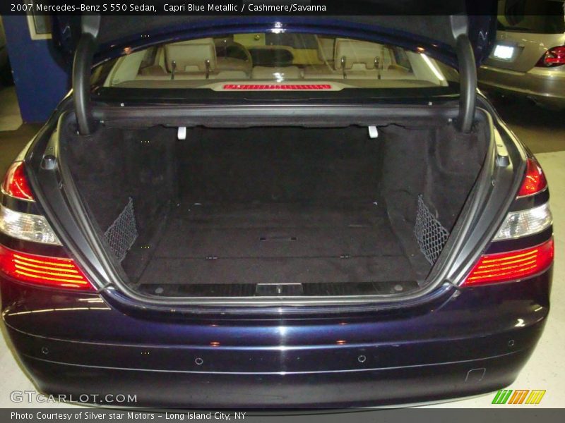 Capri Blue Metallic / Cashmere/Savanna 2007 Mercedes-Benz S 550 Sedan