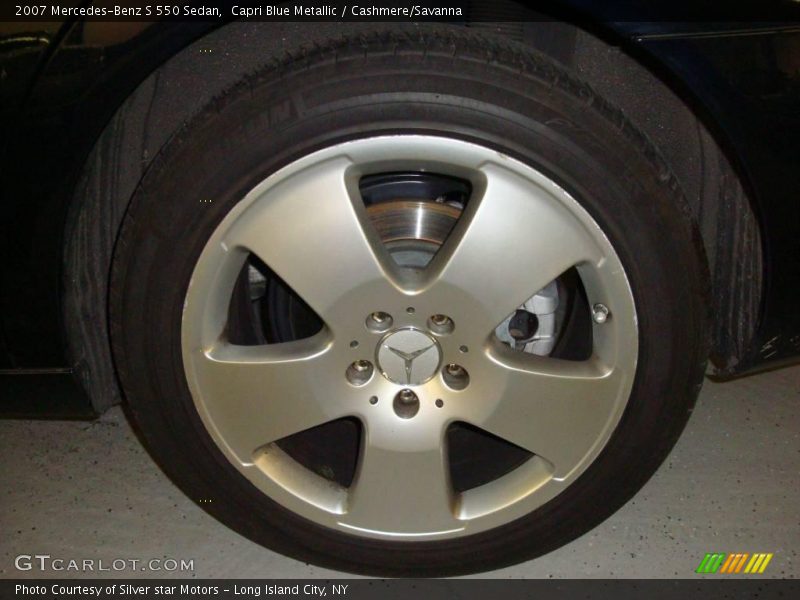 Capri Blue Metallic / Cashmere/Savanna 2007 Mercedes-Benz S 550 Sedan