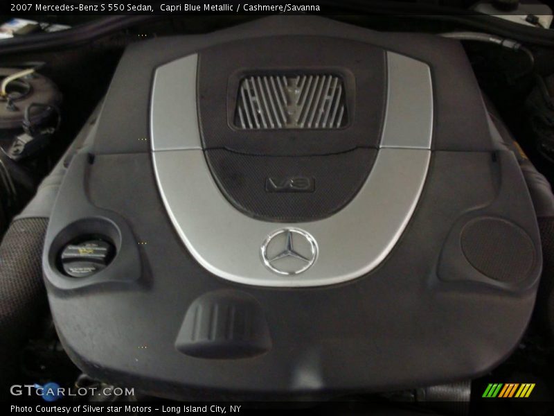 Capri Blue Metallic / Cashmere/Savanna 2007 Mercedes-Benz S 550 Sedan