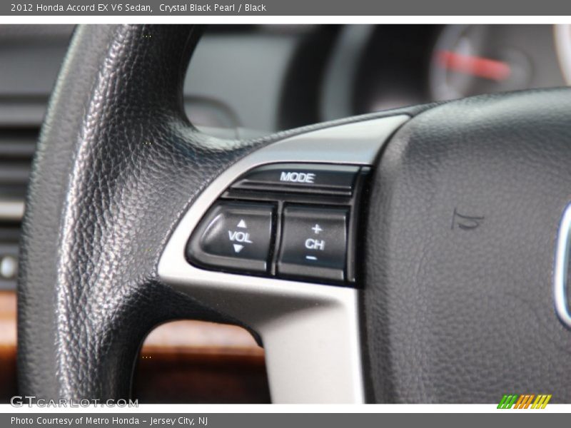Crystal Black Pearl / Black 2012 Honda Accord EX V6 Sedan