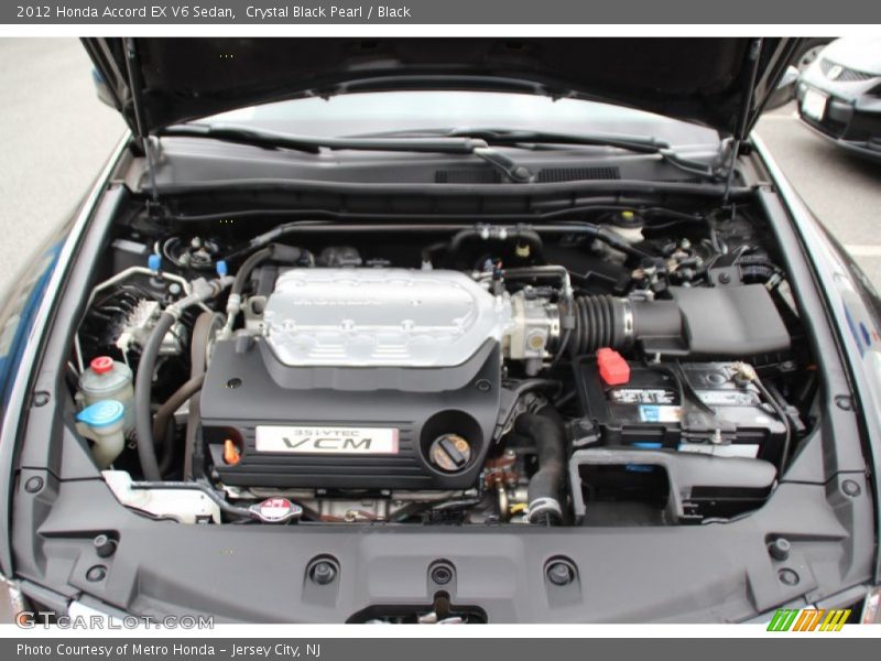 Crystal Black Pearl / Black 2012 Honda Accord EX V6 Sedan