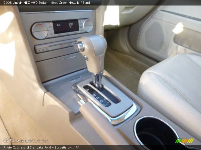 Moss Green Metallic / Sand 2008 Lincoln MKZ AWD Sedan